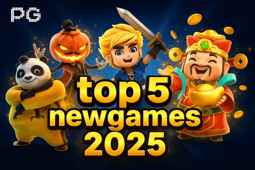 รวม top 5 new games 2025 จากค่ายดัง PG & Pragmatic กราฟิก 4K โบนัสแตกง่าย ฟีเจอร์ใหม่สุดอลังการ เล่นก่อนใครได้ที่นี่!