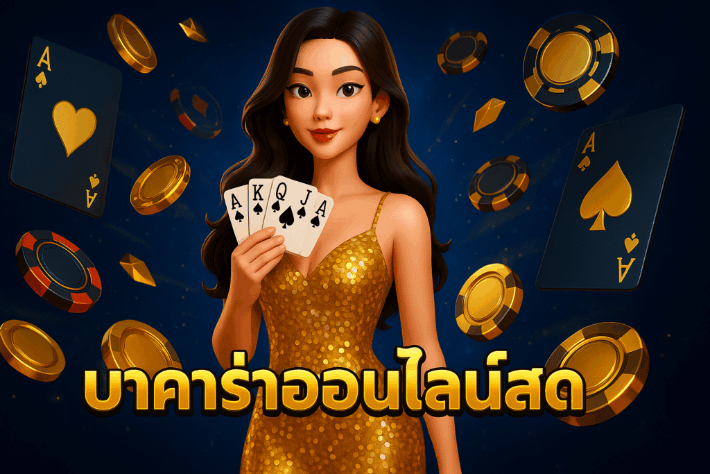 บาคาร่าออนไลน์สด baccarat live dealer online ถ่ายทอดสดจริงจากคาสิโน ภาพคมชัดระดับ 4K ดีลเลอร์สาวสุดหรู เล่นง่าย โปร่งใส ทำกำไรได้จริงทุกเวลา